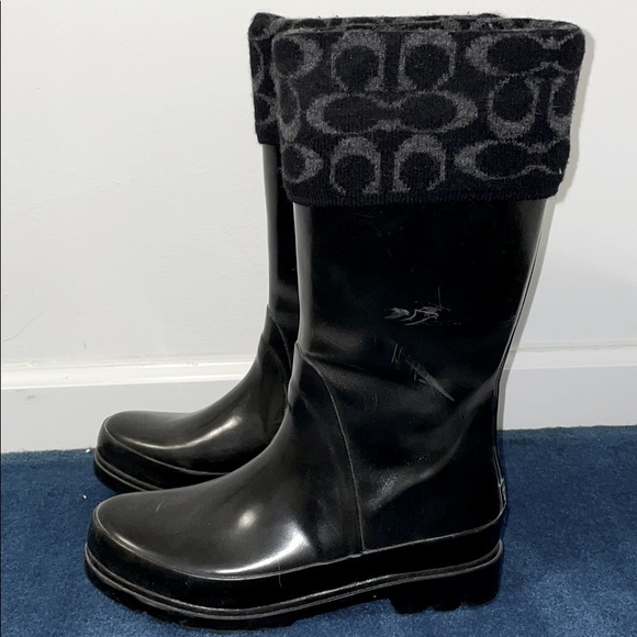 Coach rain boots - Picture 1 of 8